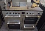 LEISURE Cookmaster CK100C210S Electric 100cm Ceramic Cooker Silver Chrome - Image 2