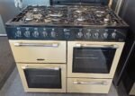 FLAVEL Milano 100cm MLN10FRK Dual Fuel Range Cooker Cream And Black