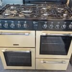 FLAVEL Milano 100cm MLN10FRK Dual Fuel Range Cooker Cream And Black
