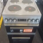 Beko KDV555AS 50cm Electric Cooker Double Oven Silver
