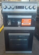 Beko KDV555AS 50cm Electric Cooker Double Oven Silver - Image 3