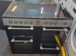 FLAVEL MLN10CRS Electric Ceramic Range Cooker - Black & Chrome