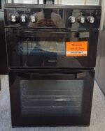 Hotpoint HDE6VDB1 Electric Cooker Double Oven Ceramic Hob Black
