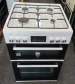 Beko FDD6231W 60cm Double Oven Duel Fuel Cooker White