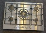 Hisense GM773XF 5 Burner Stainless Steel Built-In Gas Hob Inox 75cm