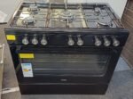 LOGIK 90cm Dual Fuel Range Cooker Black LFTG90B25