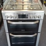 Hotpoint HDG6GDCX Freestanding Gas Cooker Stainless Steel