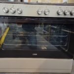 Logik LFTG90S25 90cm Duel Fuel Range Cooker Silver And Black